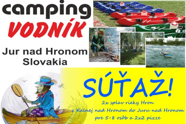 Splaviť Hron z Kalnej do Juru? Perfektný tip na letný zážitok! + súťaž - Camping Vodník Jur nad Hronom