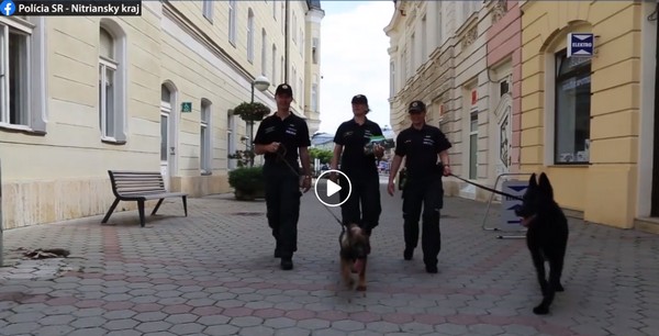 S policajnými psami v Leviciach prezentovali kampaň 
