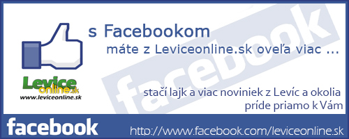 s Facebookom máte z Leviceonline.sk oveľa viac. Stačí lajk a viac noviniek z Levíc a okolia príde priamo k Vám.