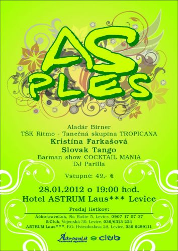 Súťaž o vstupenku pre 2 osoby na AS Ples 2012