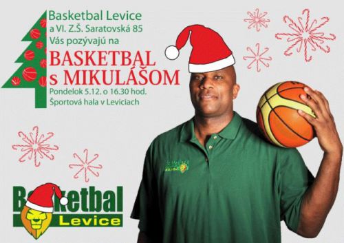 Basketbal s Mikulášom - najväčšia mikulášska akcia v meste Levice