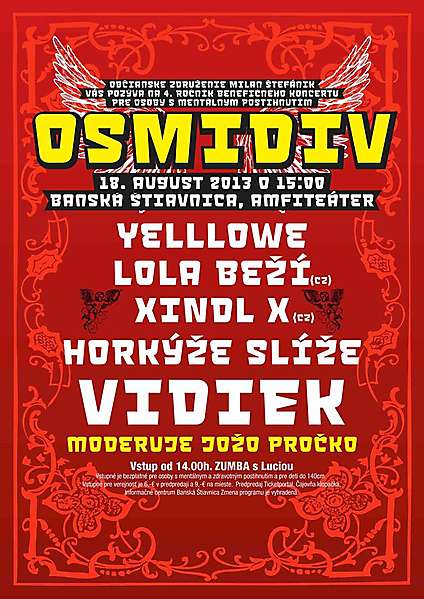 Súťaž o vstupenky na benefičný festival Osmidiv 2013 Súťaž o vstupenky na benefičný festival Osmidiv 2013