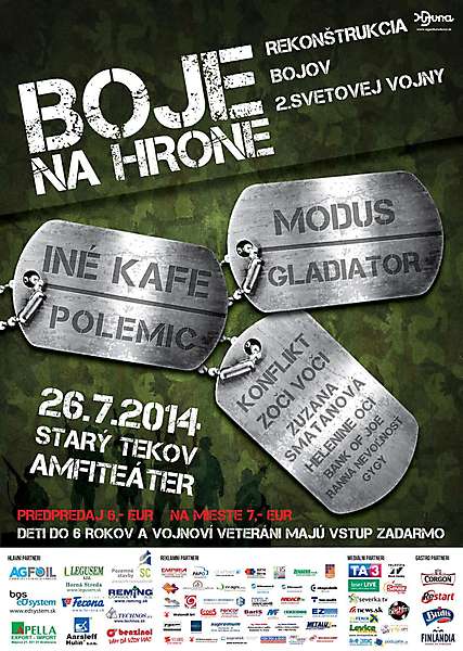 Festival Boje na Hrone 2014 - súťaž o vstupenky