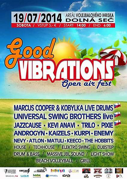 GOOD VIBRATIONS Open Air Festival 2014 + súťaž o vstupenky!