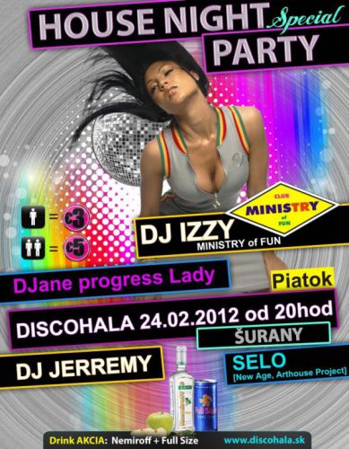 Súťaž o 3 vstupenky na House Night Party v Šuranoch