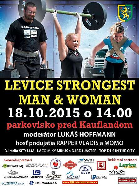 Najsilnejší Slováci v Leviciach predvedú svoje umenie - LEVICE STRONGEST MAN & WOMAN
