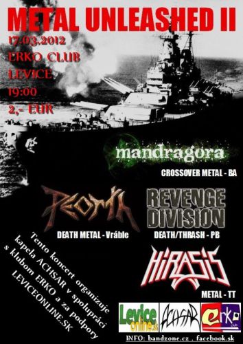 Súťaž o 3 vstupenky na METAL UNLEASHED 2 Súťaž o 3 vstupenky na METAL UNLEASHED 2