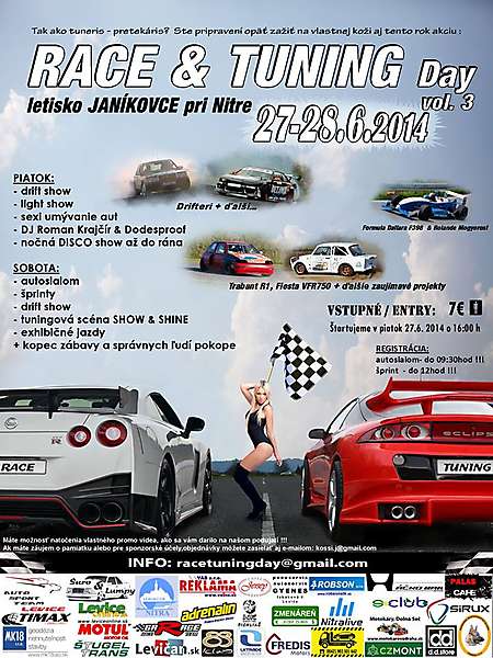 Štvrtý ročník RACE and TUNING DAY vol.3 v Janíkovciach + súťaž Štvrtý ročník RACE and TUNING DAY vol.3 v Janíkovciach + súťaž