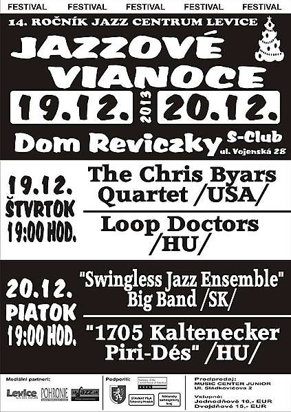 Súťaž o 2x1 vstupenku na Jazzové Vianoce 2013, Levice, 19.-20.12.2013 sutaz o 2x1 vstupenku na jazzove vianoce 2013 levice 19-20122013 20131209 1181077309