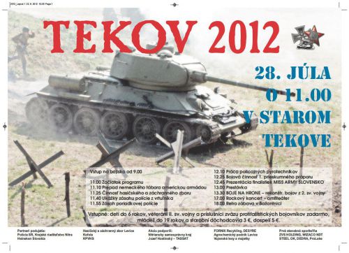 Súťaž o vstupenky na Tekov 2012 - Boje na Hrone Súťaž o vstupenky na Tekov 2012 - Boje na Hrone