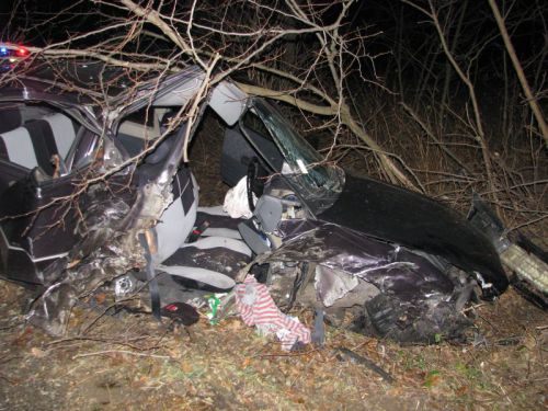 Dopravná nehoda medzi obcami Telince a Tajná, 5.12.2011 Dopravná nehoda medzi obcami Telince a Tajná, 5.12.2011