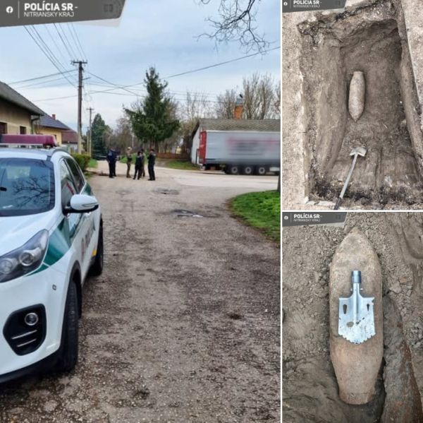 V obci Svodín našli pri výkopových prácach leteckú bombu z druhej svetovej vojny, museli evakuovať obyvateľov