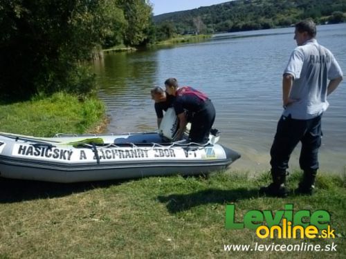 V Bátovskej priehrade sa utopila žena, Bátovce, 25.8.2012 + fotografie
