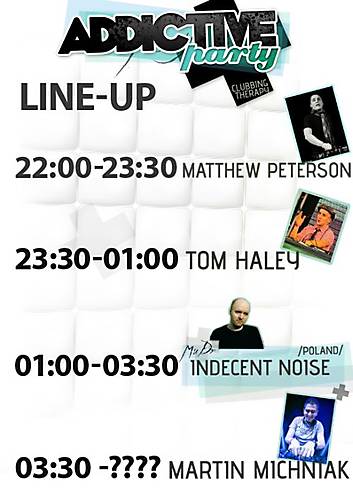 Addictive party 3.11.2012: last info a line-up