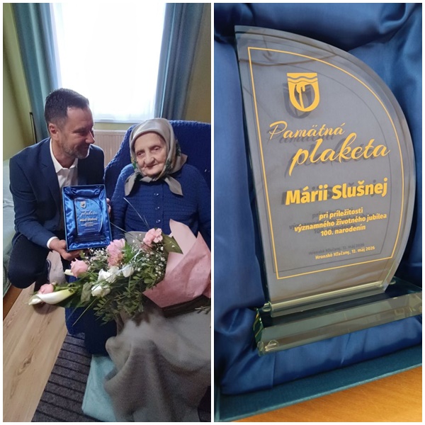 Vzácne jubileum v Hronských Kľačanoch – pani Mária Slušná oslávila 100 rokov
