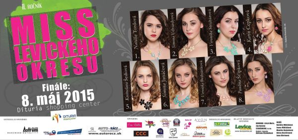 Osem krások sa "pobije" o titul Miss Levického okresu 2015