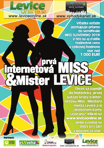 Prvá internetová Miss Levice 2012 - hlasovanie