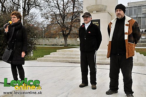 Štrajk pracovníkov školstva, Levice 26.11.2012