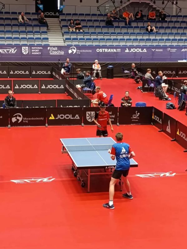 Levický stolnotenista Sebastián Hlošek absolvoval podarenú jazdu na Majstrovstvách Európy