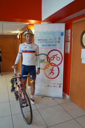 Na školských majstrovstvách sveta v&nbsp;triatlone pri Paríži Matúš Verbovský strieborný!