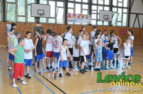 Basketbalový tábor pre deti sa zorganizoval už po siedmy krát - Martin Sýkora, Dávid Demečko, Richard Kucsa, 2.-6.7.2012, Levice