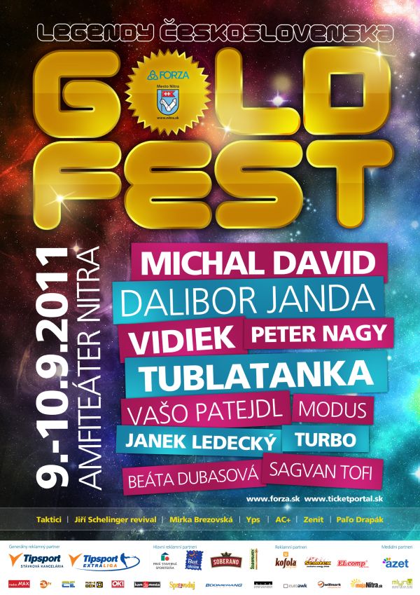 Súťaž o 2x2 vstupenky na Gold Fest