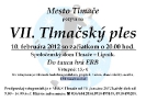 VII. Tlmačský ples, 10.2.2012