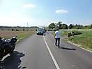 Dopravná nehoda motocyklistu, Kozárovce, 22.5.2016_1