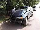 Dopravná nehoda, Žemberovce, 14.6.2015, náraz BMW X5 do stromu