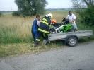 Motorkára zachytil na priecestí rýchlik, nehoda 24.5.2012