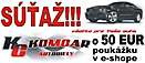 Komcar, s.r.o. e-shop, súťaž o 50 EUR poukážku
