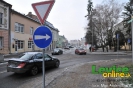 Nový kruhový objazd okolo Nám. hrdinov v Leviciach