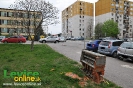 Poškodený elektrický rozvádzač na sídlisku Vinohrady Levice