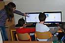 Študenti Obchodnej akadémie učili žiakov programovať