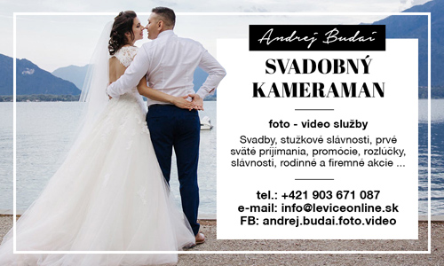 Andrej Budai foto - video služby - svadby, stužkové slávnosti, rozlúčky, prvé sväté prijímania, slávnostné ceremónie, rodinné a firemné akcie